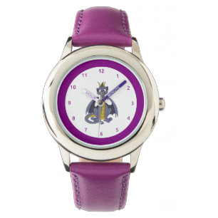 Lila Cartoon Watch Armbanduhr