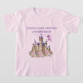 Lila Castle Fairytale Geburtstag Themenabend T-Shirt
