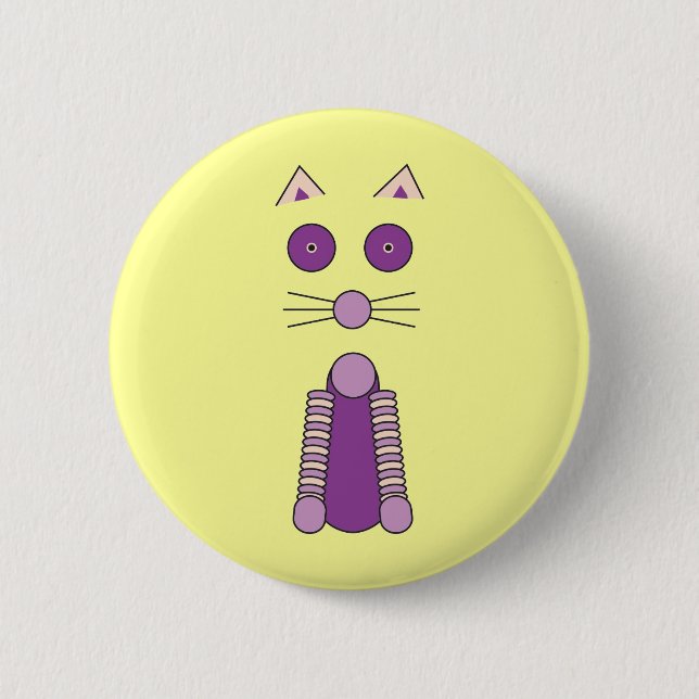 LILA CAT BUTTON (Vorderseite)