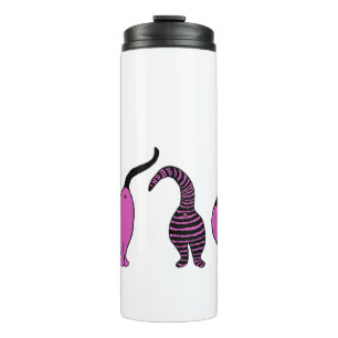 Lila Cat-Hintern Thermosbecher