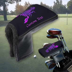 Lila Celtic Knot Scorpion Golf Head Cover Headcover