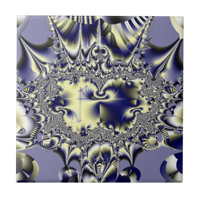 Lila Chaos Fliese (Vorderseite)