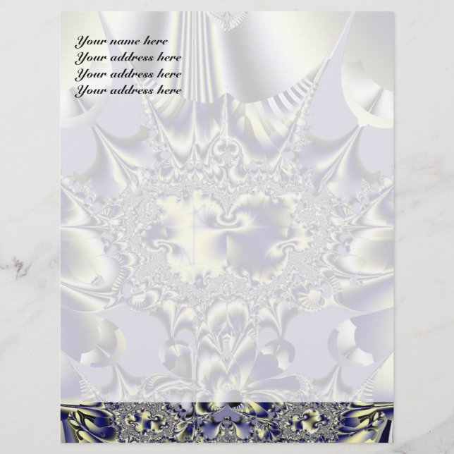 Lila Chaos Letterhead Briefkopf (Vorderseite)