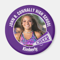 Lila Cheerleader Foto High School Spirit Cheerlead