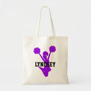 Lila Cheerleader Tote Bag Tragetasche