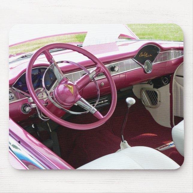 Lila Chevy Bel Air Mousepad (Vorne)