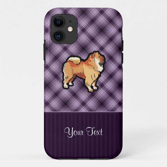 Lila Chow-Chow Chow-Chow Case-Mate iPhone Hülle (Rückseite)
