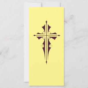 Lila christliches Kreuz