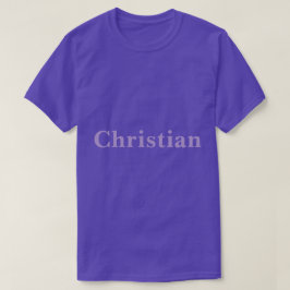 Lila christliches T-Shirt für Männer