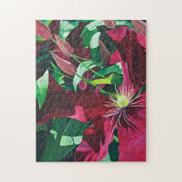 Lila Clematis Floral Puzzle