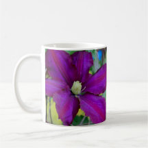 Lila Clematis-Tasse