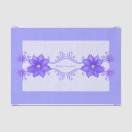 Lila Clematisches Geschenkpapier Seidenpapier