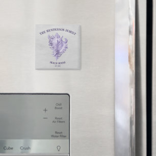 Lila Conch Muschel Magnet