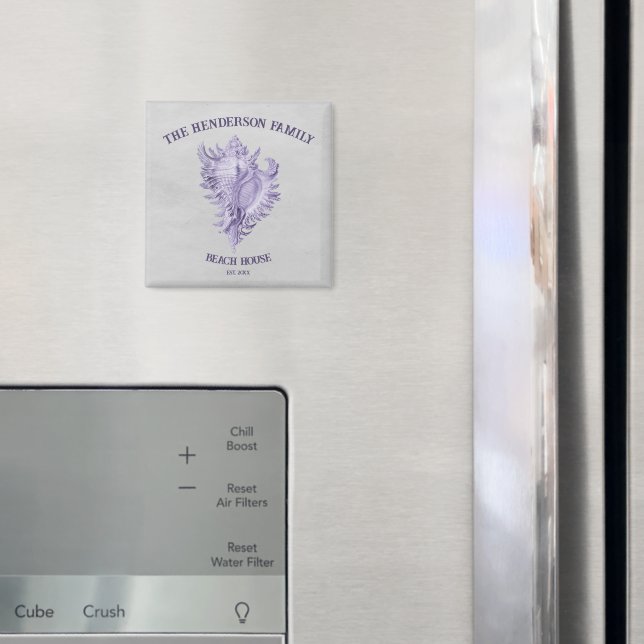 Lila Conch Muschel Magnet (In Situ (Kühlschrank))