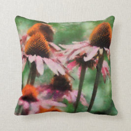 Lila Coneflower Grafikthrow-Kissen Kissen
