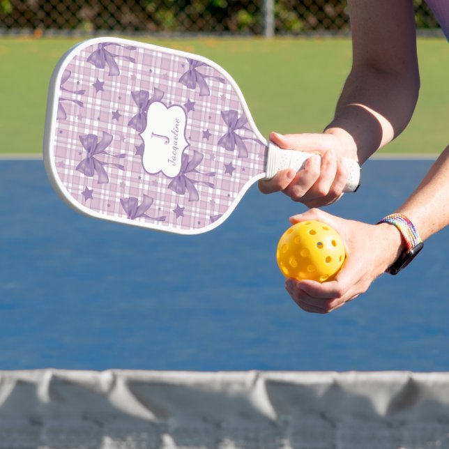 Lila Coquette Bows Pickleball Schläger (InSitu)