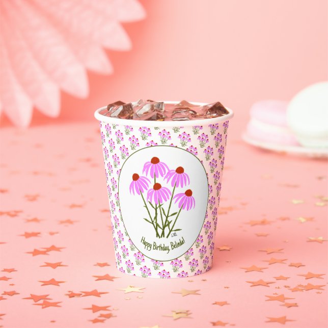 Lila Cornblumen Pappbecher (Insitu)