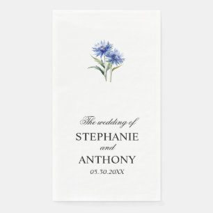 Lila Cornflower Wildblume Wedding Na Serviette