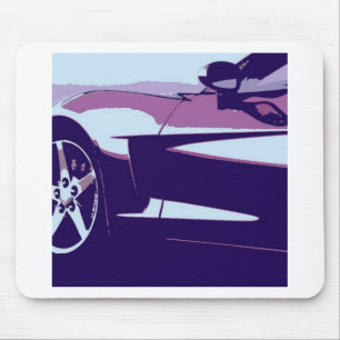 Lila Corvettes Mousepad