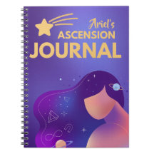 Lila Cosmic Ascension Journal Spirituelles Noteboo