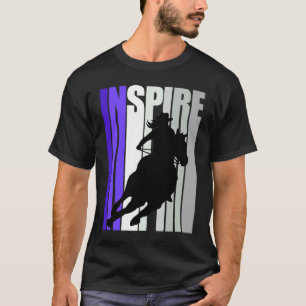Lila Cowgirl-Hut Rodeo Inspiriert Western-Thema So T-Shirt