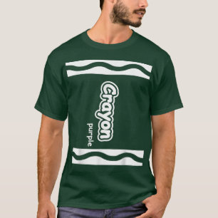 Lila Crayon Easy Halloween Kostüm Niedlich (dunkel T-Shirt