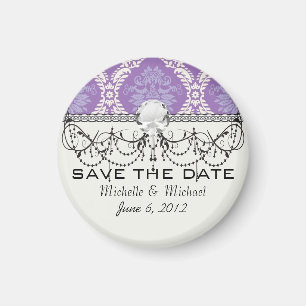 lila Cremeschaum Magnet