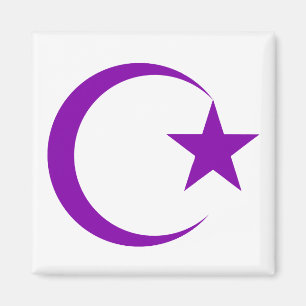 Lila Crescent & Star.png Magnet