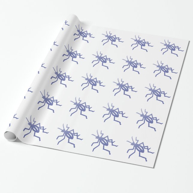 Lila Cricket-Geschenkpapier Geschenkpapier (Ungerollt)