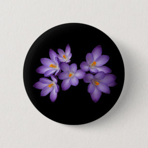 Lila Crocus Button