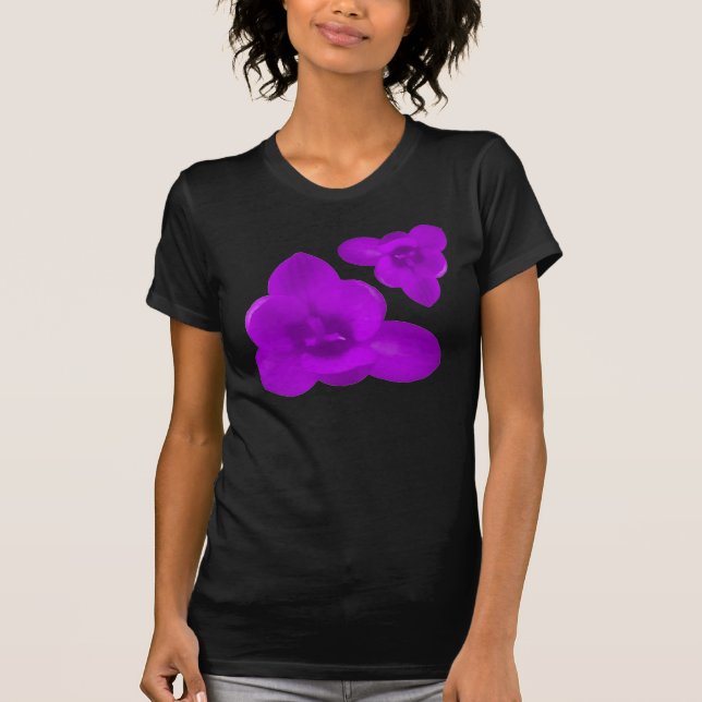 Lila Crocus Ladys T Shirt (Vorderseite)