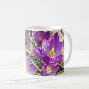 Lila Crocus Tasse
