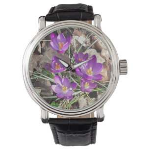 Lila Crocus Watch Armbanduhr