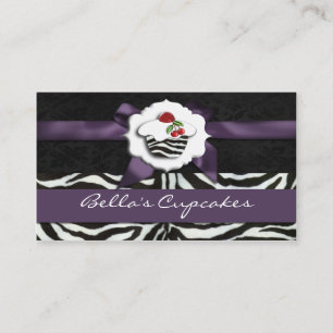 lila Cupcake Business Cards Visitenkarte