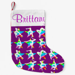 LILA CUSTOM PERSONALISIERT GYMNASTICS STRUMPF KLEINER WEIHNACHTSSTRUMPF