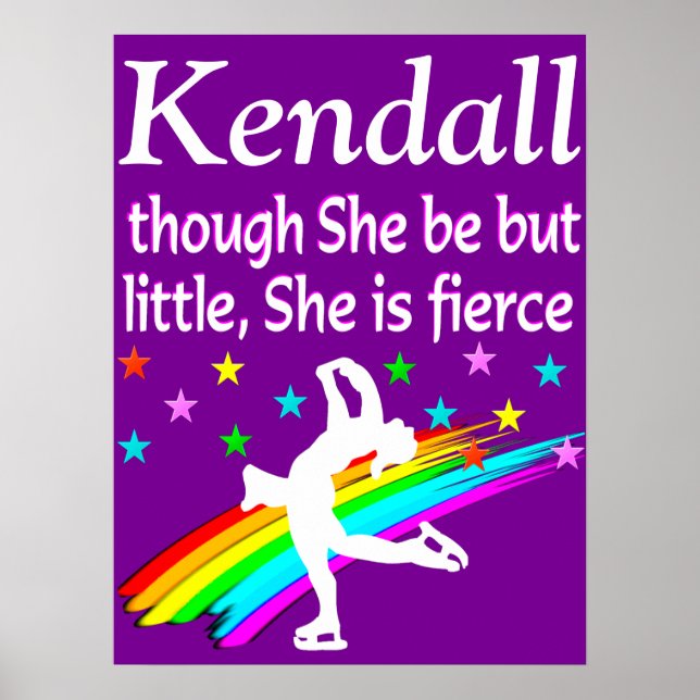 LILA CUSTOM WENIG, ABER FIERCE SKATEN POSTER (Vorne)