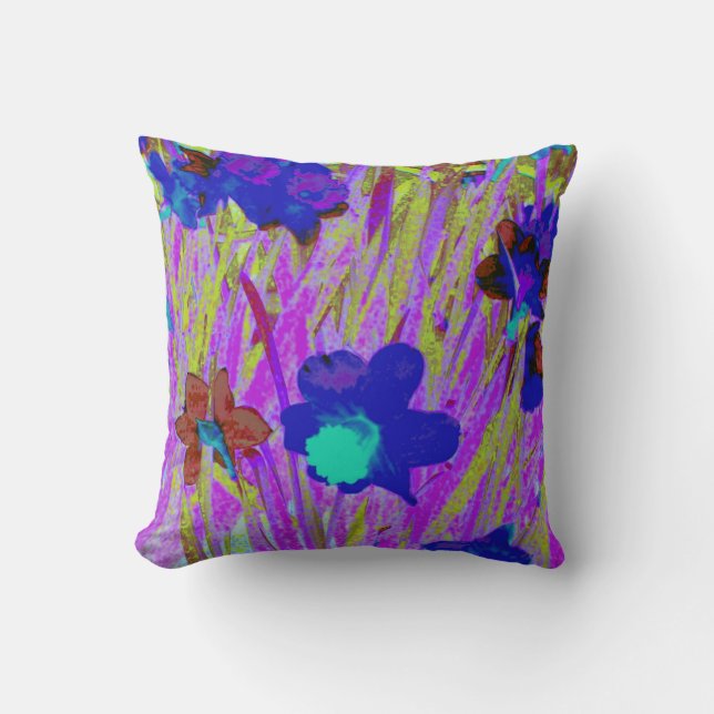 'Lila Daffodien' Kissen (Vorderseite)