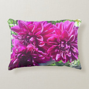 Lila Dahlia Blume Kissen