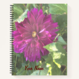 Lila Dahlia Notebook Journal Notizbuch