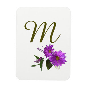 Lila Daisies Design Magnet