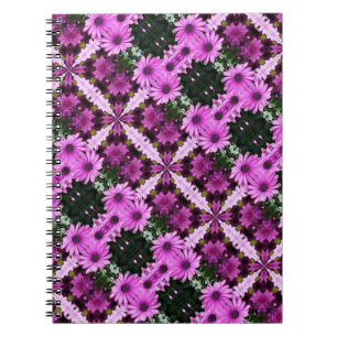 Lila Daisy Blume Abstrakt Art Notebook Notizblock