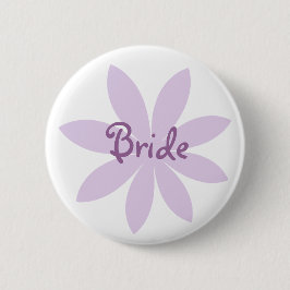 Lila Daisy Blume Bride Button