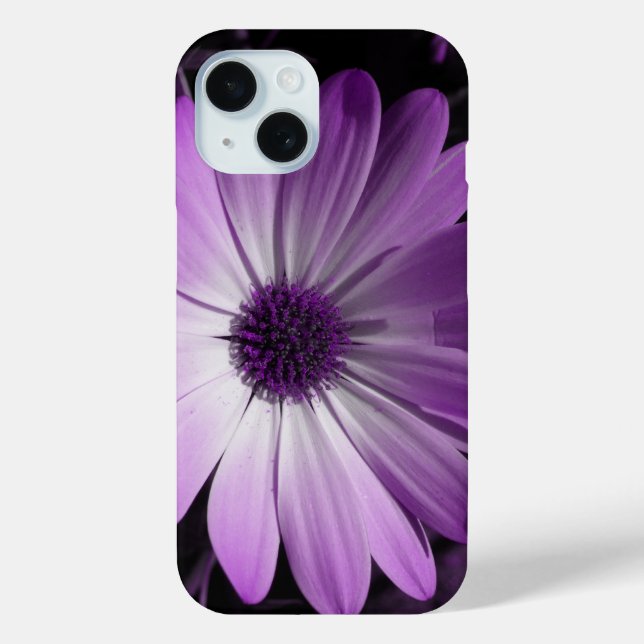Lila Daisy-Blume Case-Mate iPhone Hülle (Rückseite)