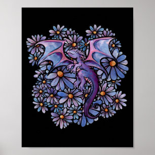 Lila Daisy Blume Dragon Poster