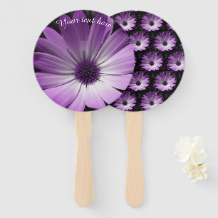 Lila Daisy Blume Handfächer