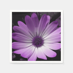 Lila Daisy Blume Napkins Serviette