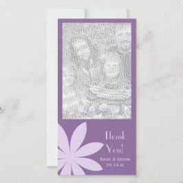 Lila Daisy Blume Wedding Vielen Dank Dankeskarte