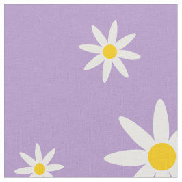 Lila Daisy-Fabrik Stoff