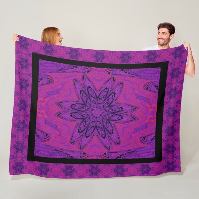 Lila Daisy Fleecedecke (Beispiel)