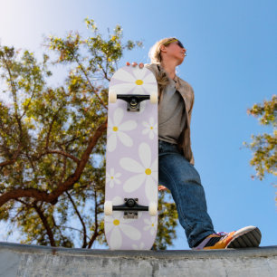 Lila Daisy Musterskateboard Skateboard